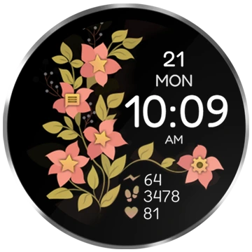 Flower apple outlet watch face