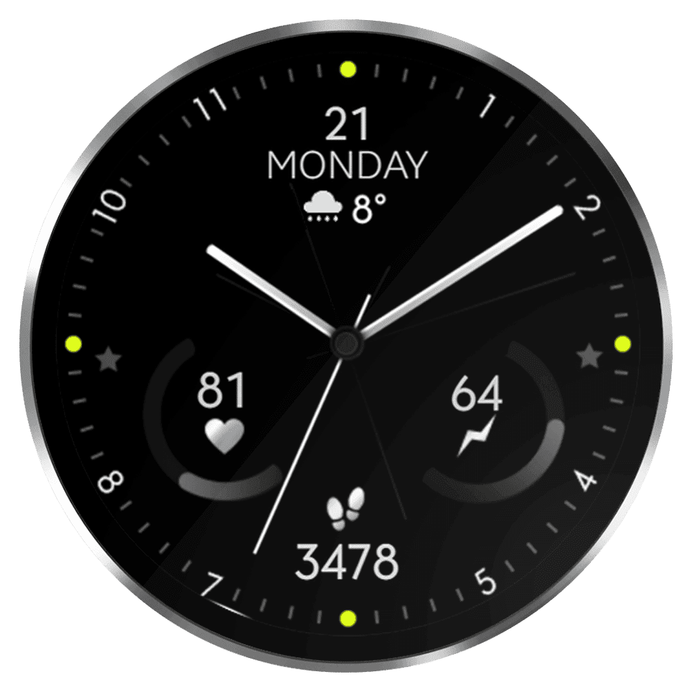 Minimalist watch on sale face android wear