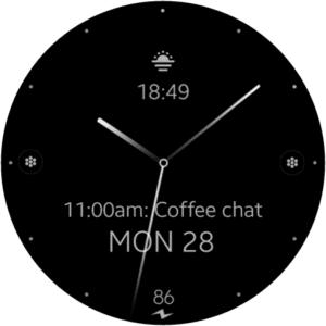 Minimal watch face wear os