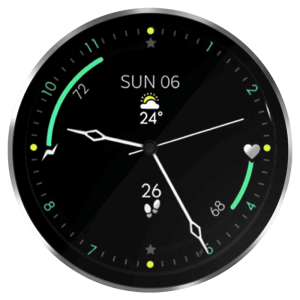 watch face wear os best minimal v8 green modern digital analog samsung google